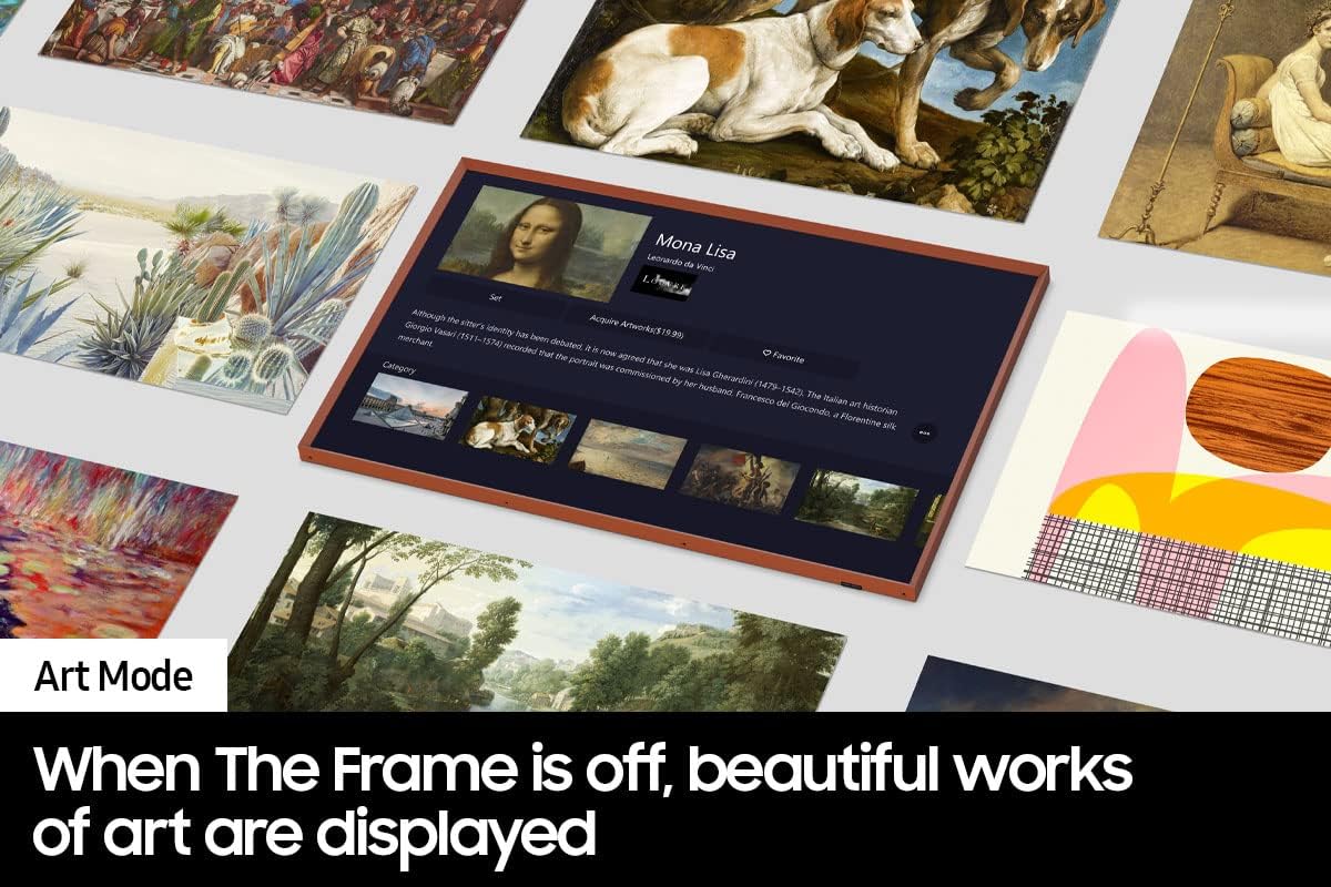 SAMSUNG 32 - Inch Class QLED LS03B Series The Frame Quantum HDR Smart TV with Alexa Built - in - Next Innovate